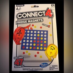 Hasbro Connect 4 Fridge Magnets - Blue, Red, Yellow